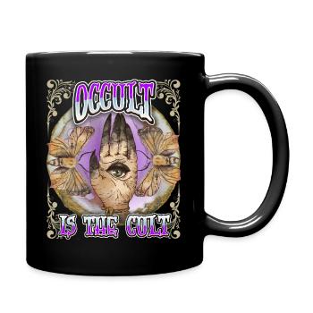 Occult, Eye All-Seeing Eye Magic Vintage Style - Full Colour Mug - black - Right