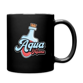 Aqua Tofana Vintage Poison Bottle Line Art Crime - Full Colour Mug - black - Right