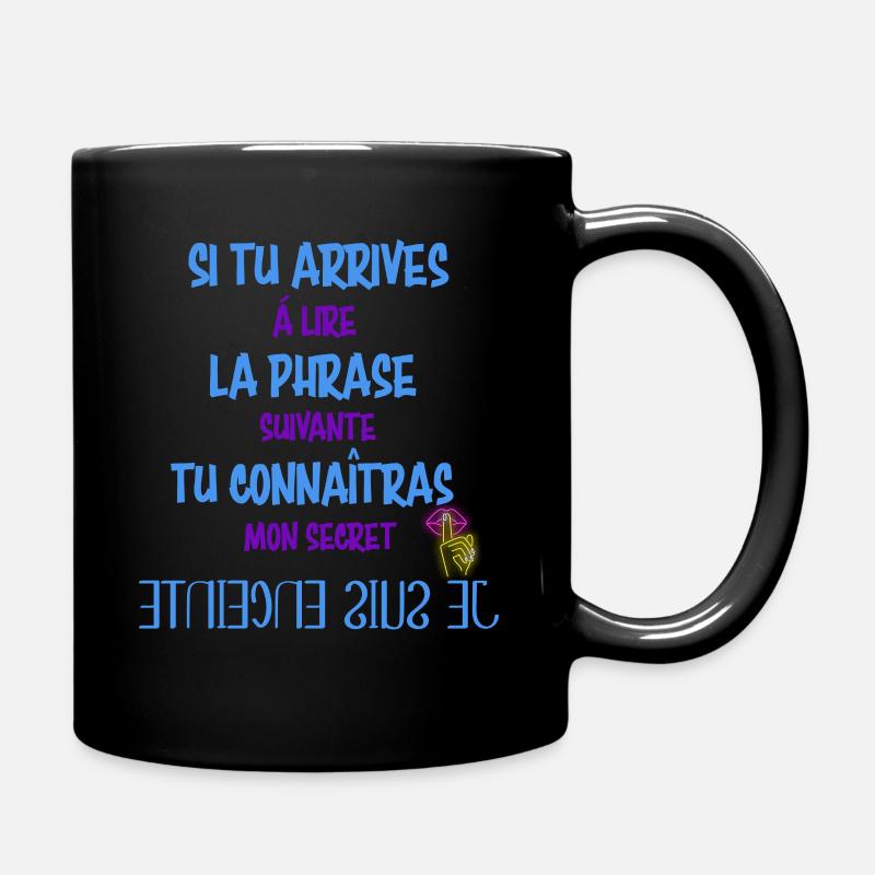 Secret Je suis Enceinte Cadeau Annonce Grossesse - Mug uni - noir