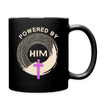 Kreuz Christi, Jesus Christus Spruch Motivation - Tasse einfarbig - Schwarz - Rechts