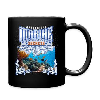Sea-Ocean, Underwater World for Divers, Saying - Full Colour Mug - black - Right