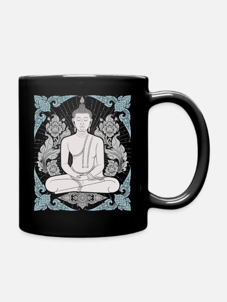 Buddhismus Thai-Buddha Meditation-Buddha Thailand - Tasse einfarbig - Schwarz