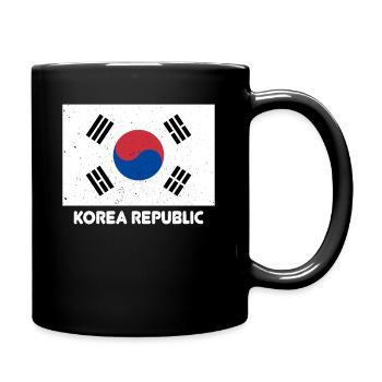 Korean Korean Republic Flag Pride Korean Flag - Tasse einfarbig - Schwarz - Rechts
