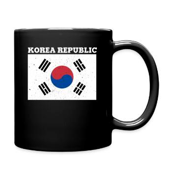 Korean Korean Republic Flag Pride Korean Flag - Tasse einfarbig - Schwarz - Rechts