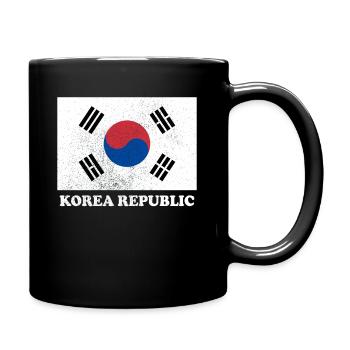 Korean Korean Republic Flag Pride Korean Flag - Tasse einfarbig - Schwarz - Rechts