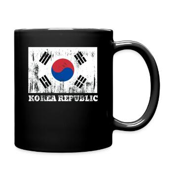 Korean Korean Republic Flag Pride Korean Flag - Tasse einfarbig - Schwarz - Rechts