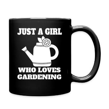 Gärtnerin Garten Mädchen Obstgarten Hobbygärtner - Tasse einfarbig - Schwarz - Rechts