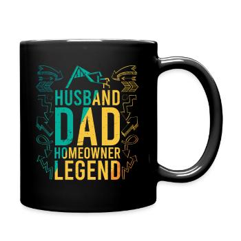 Housewarming Party Dad - Full Colour Mug - black - Right