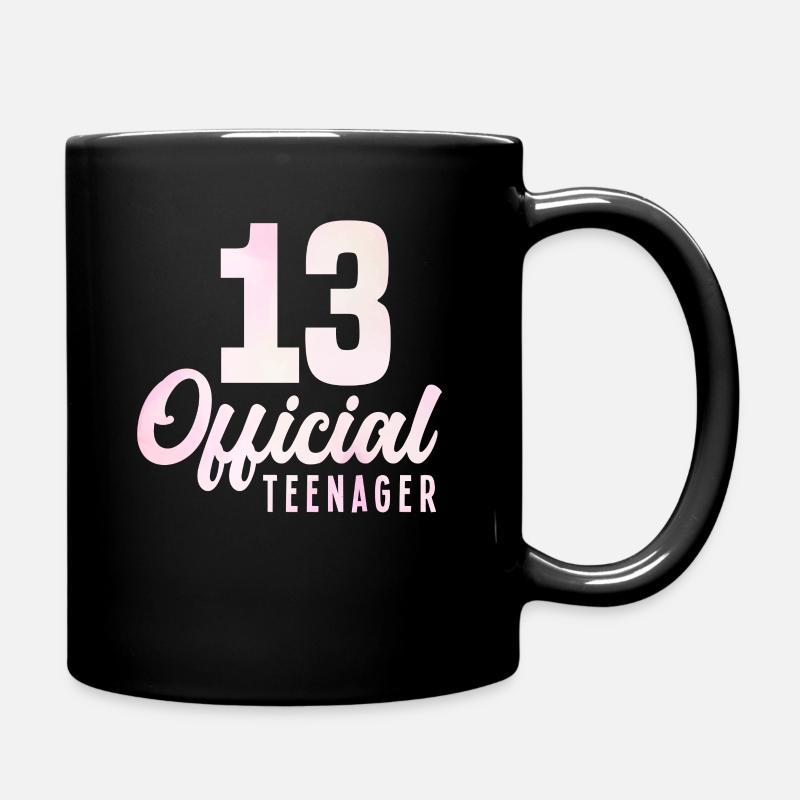 13. Geburtstag Teenager Mädchen - Tasse einfarbig - Schwarz