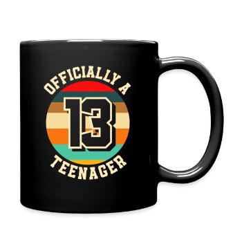 13e anniversaire Jeune adolescent - Mug uni - noir - Droite