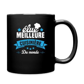 élue Meilleure cuisinière du monde - Mug uni - noir - Droite