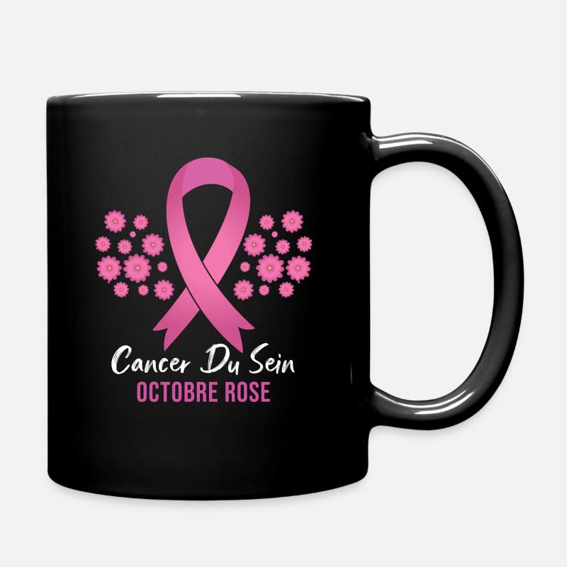 Cancer du Sein octobre rose - Mug uni - noir