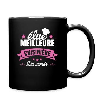 élue Meilleure cuisinière du monde - Mug uni - noir - Droite