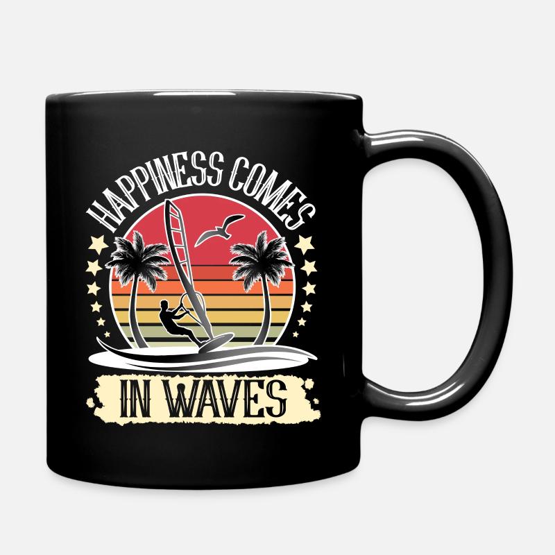 Windsurfing Windsurfer Windsurf - Full Colour Mug - black
