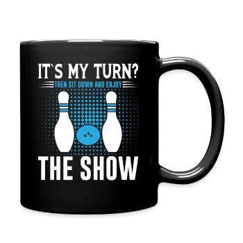 Bowling - Tasse einfarbig - Schwarz - Rechts