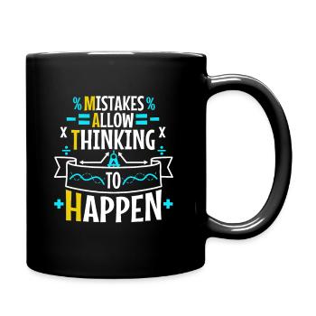 Chers maths grandissez et résolvez vos propres problèmes - Mug uni - noir - Droite
