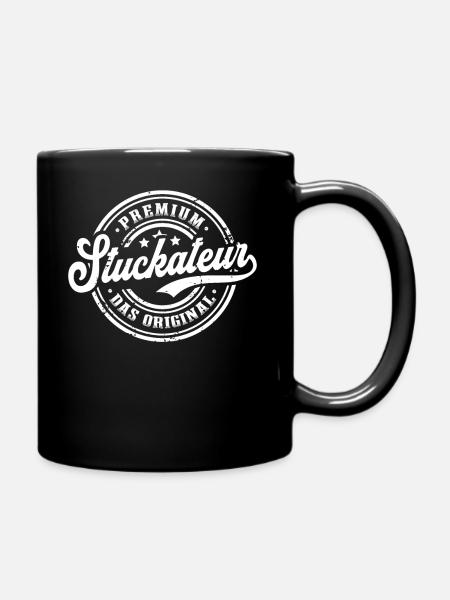 Stuckateur Original Stuckateurmeister - Tasse einfarbig - Schwarz