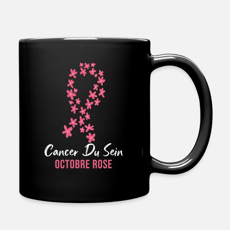 Cancer du Sein octobre rose - Mug uni - noir