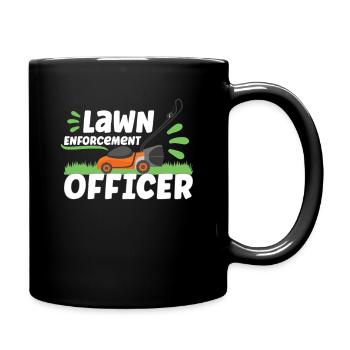 Garden Plants Gardener Lawn Mowing Leaf Blowers - Full Colour Mug - black - Right