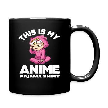 Anime Pajamas Shirt - Full Colour Mug - black - Right
