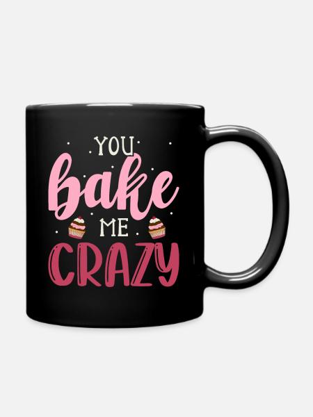Kuchen Backen Bäcker Konditor - Tasse einfarbig - Schwarz