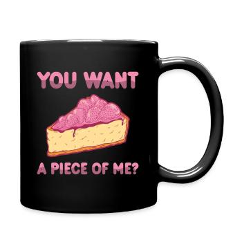Kuchen Backen Bäcker Konditor - Tasse einfarbig - Schwarz - Rechts