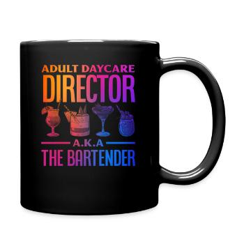 Barkeeper - Tasse einfarbig - Schwarz - Rechts