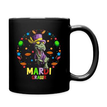 Mardi Gras Kostüm Mask Grawr - Tasse einfarbig - Schwarz - Rechts