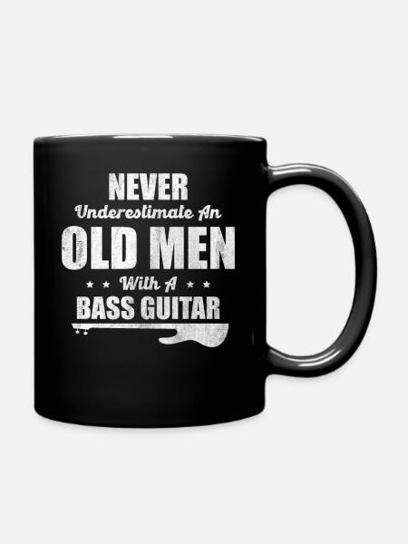 Bass Guitar Bass Guitarist - Full Colour Mug - black