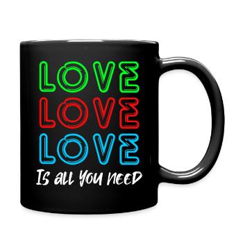 Love is all you need | Gift - Full Colour Mug - black - Right