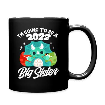 Dinosaure Enceinte Sœur Progéniture 2022 - Mug uni - noir - Droite