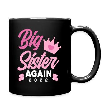 Encore une fois, annonce de grossesse de sœur 2022 - Mug uni - noir - Droite