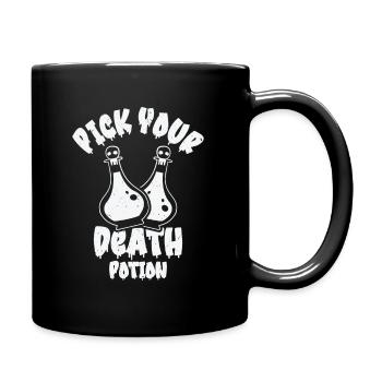 Aqua Tofana Skull Potion Mystery Fan Poison Bottle - Full Colour Mug - black - Right