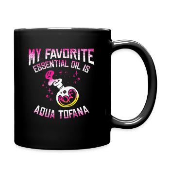 Aqua Tofana Conspiracy Theorist Essential Oil - Full Colour Mug - black - Right
