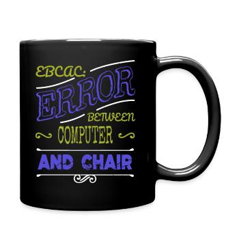 computer science gift ethical humor fingers - Tasse einfarbig - Schwarz - Rechts