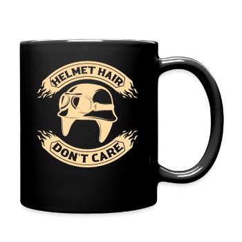 Drôle de casque de moto - Moto - Mug uni - noir - Droite