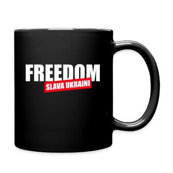 Slava ukraini - Mug uni - noir - Droite