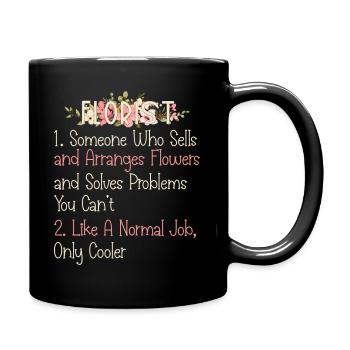 Tenue de fleuriste pour jardiniers - Mug uni - noir - Droite