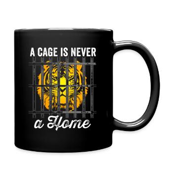 Une cage n’est jamais une maison anti-manifestation - Mug uni - noir - Droite