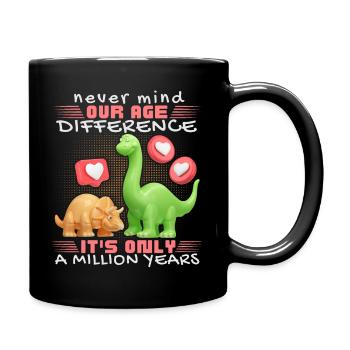 Dinosaure amoureux drôle disant Dinosaure - Mug uni - noir - Droite