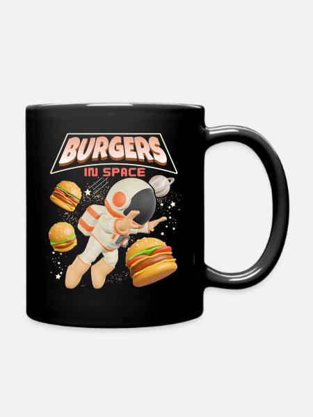 Hamburger lustiger Spruch Burger-Hamburger - Mug uni - noir