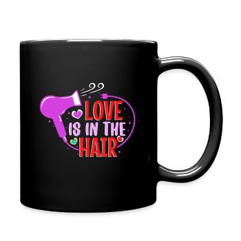 Love Is In The Hair - Tasse einfarbig - Schwarz - Rechts