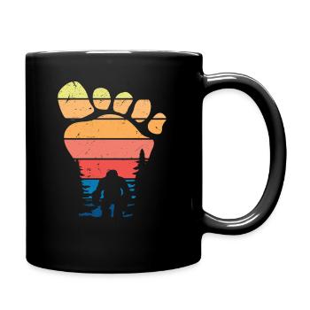 Bigfoot Footprint Cadeau Bigfoot Hunter - Mug uni - noir - Droite