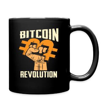 Révolution Bitcoin - Mug uni - noir - Droite