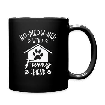 Neuer Hausbesitzer Miau Katze Katzenbesitzer - Tasse einfarbig - Schwarz - Rechts