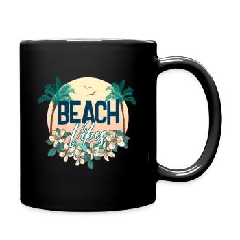 Ambiance de plage Design pour les amoureux de la plage ou la fête - Mug uni - noir - Droite