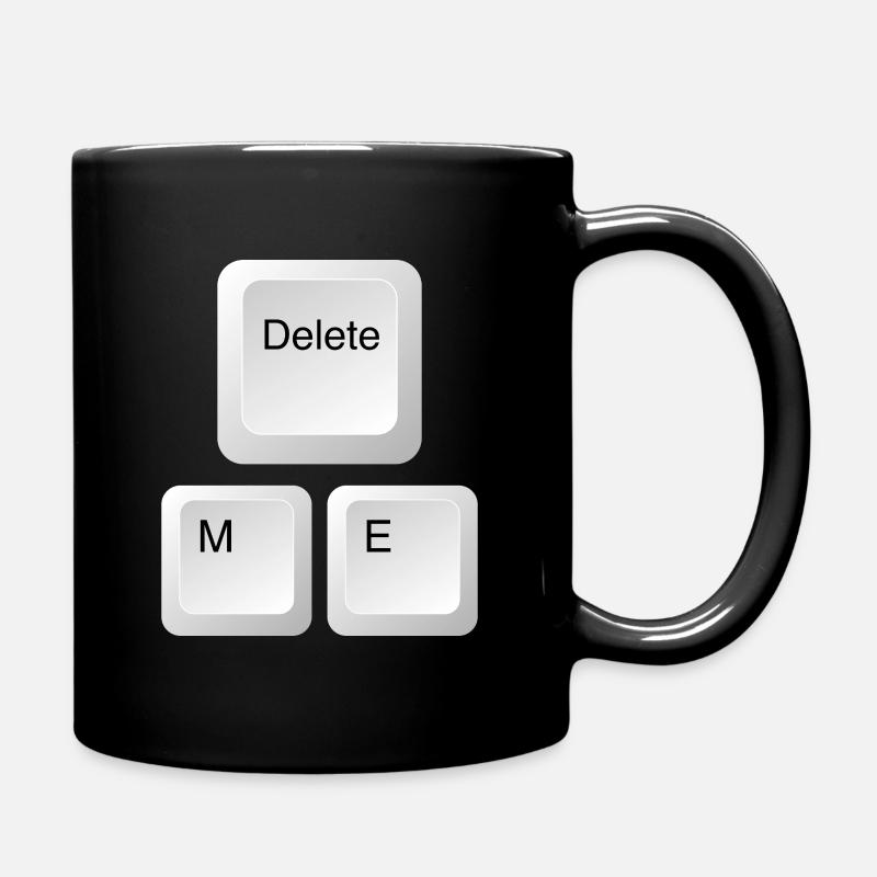 SUPPRIMEZ-MOI, supprimez-moi sur le clavier - Mug uni - noir