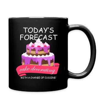 aujourd’hui prévisions décoration de gâteaux Conception pour un - Mug uni - noir - Droite