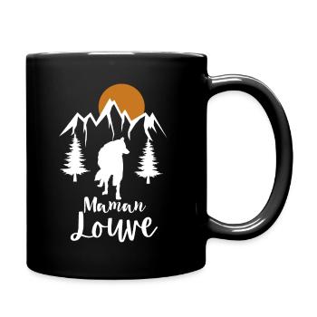 Maman Louve 1 - Mug uni - noir - Droite