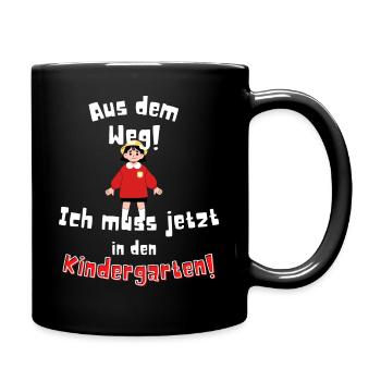 Kindergarten Kindergartenkind | kids | Krippe - Tasse einfarbig - Schwarz - Rechts